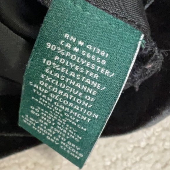 RALPH LAUREN Velour Henley Top - Picture 4 of 5